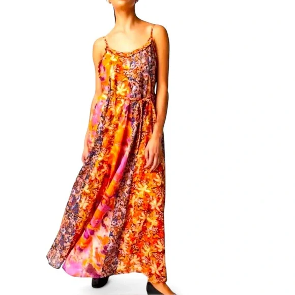 Free People / Moondive Maxi / Boho Floral Flowy Maxi - Picture 1 of 3